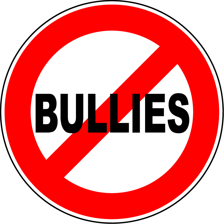 sign saying no to bullies